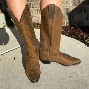 Authentic Brown Nashville Cowboy Boots